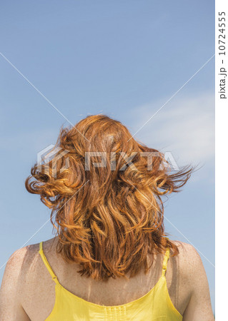 Rear view of woman 10724555