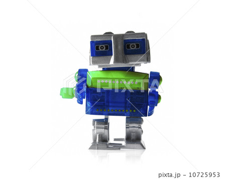 Toy robot on white background Toy robot on white background 10725953