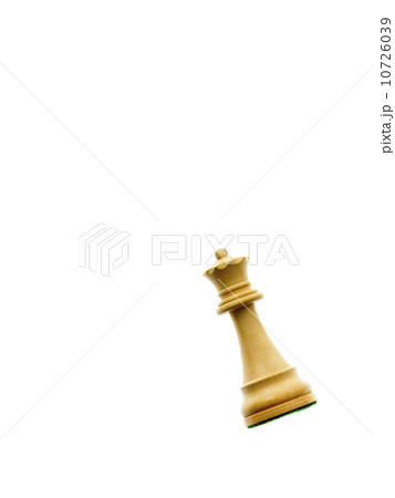 White queen chess piece on white background 10726039