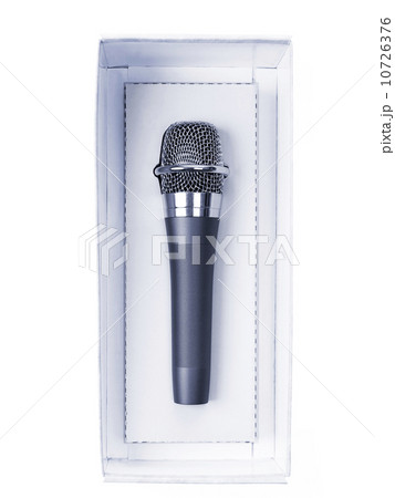 Studio shot of unplugged microphone still in box 10726376