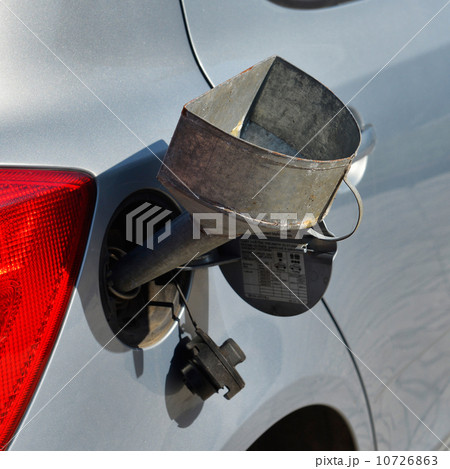 pouring fuel into the car gas tank pouring fuel into the car gas tank 10726863