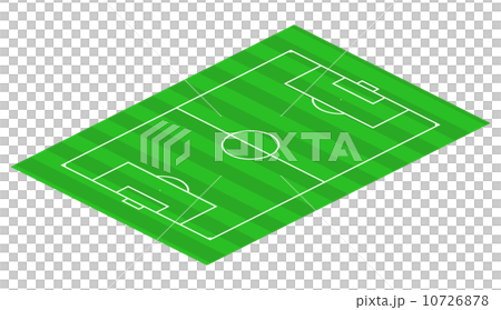 Football field quarter view thin stripes 10726878