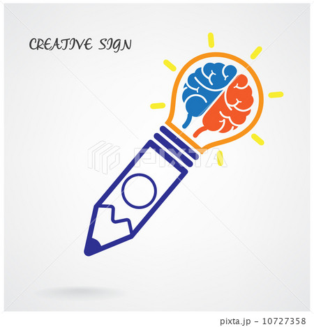 Creative brain Idea concept background design 10727358