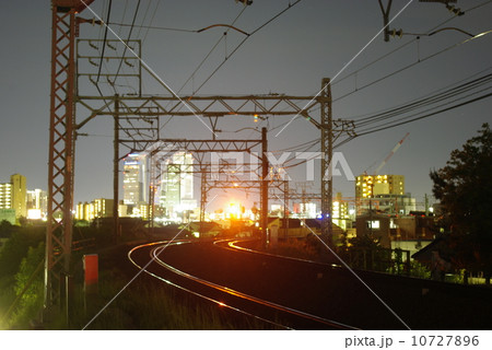 夜の電車道 夜の電車道 10727896
