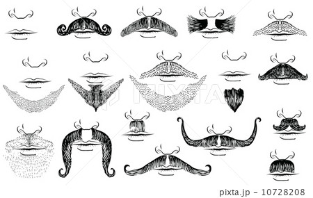 Mustaches for man.Vector collection on white for design Mustaches for man.Vector collection on white for design 10728208