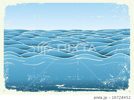 Blue waves.Vector grunge image of Sea background for design Blue waves.Vector grunge image of Sea background for design 10728452