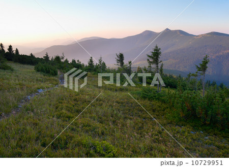 Sunset in mounting 10729951