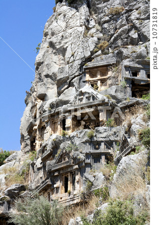 Ancient Lycian tombs in Myra 10731819