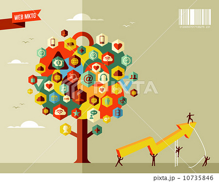 Marketing business tree Marketing business tree 10735846