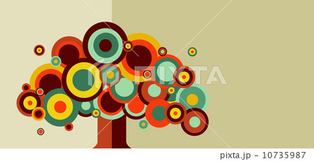 Vintage colorful tree 10735987