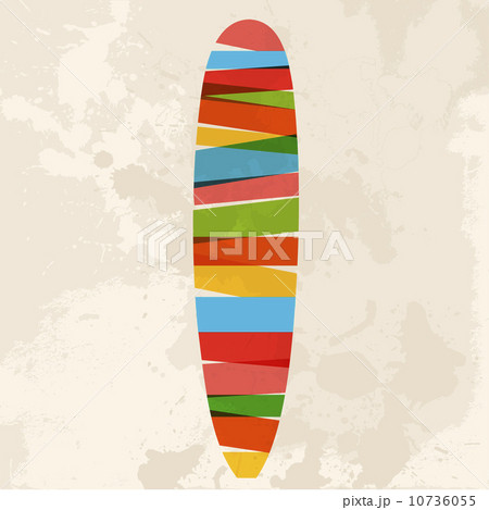 Vintage multicolor surfing 10736055