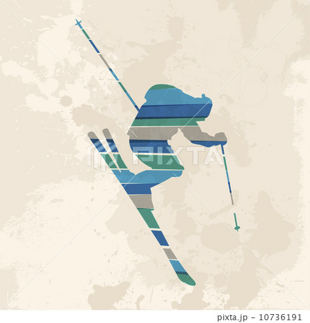 Vintage multicolor Skier 10736191