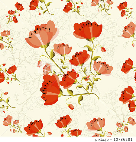 Poppy flower pattern 10736281