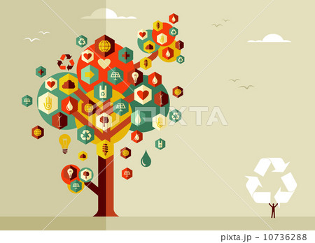 Sustainable life tree Sustainable life tree 10736288