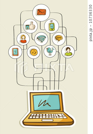 Social media network notebook 10736330