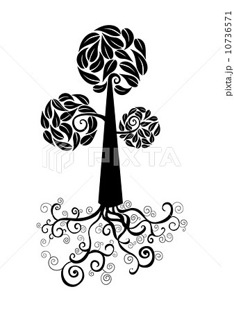 Cute tree icon 10736571