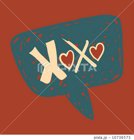 Love message in speech bubble 10736573