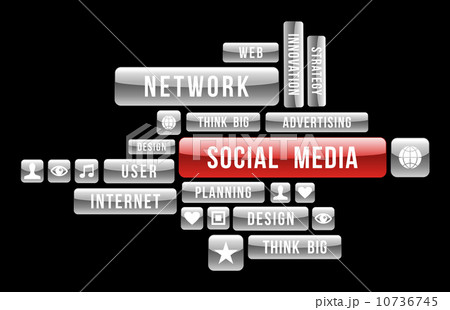Social media web buttons 10736745