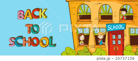 Colorful education back to school cartoon. 10737156