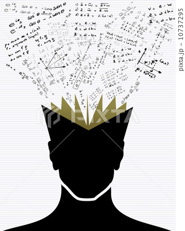 Education icons back to school human head book. Education icons back to school human head book. 10737295