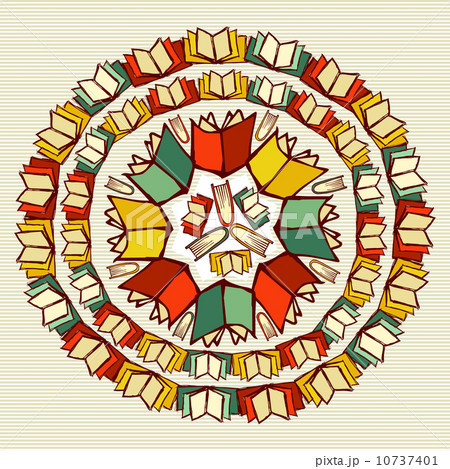 Education books back to school mandala. Education books back to school mandala. 10737401