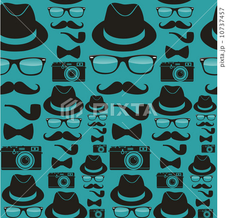 Hpsters seamless pattern 10737457