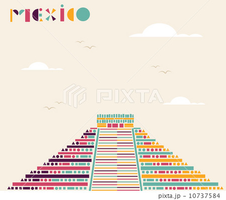 Mexico pyramid travel background. Mexico pyramid travel background. 10737584