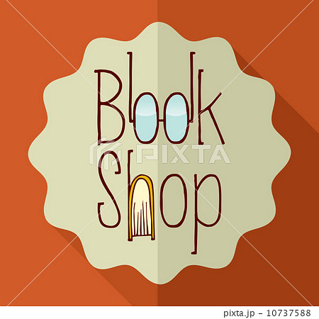 Retro book shop elements 10737588