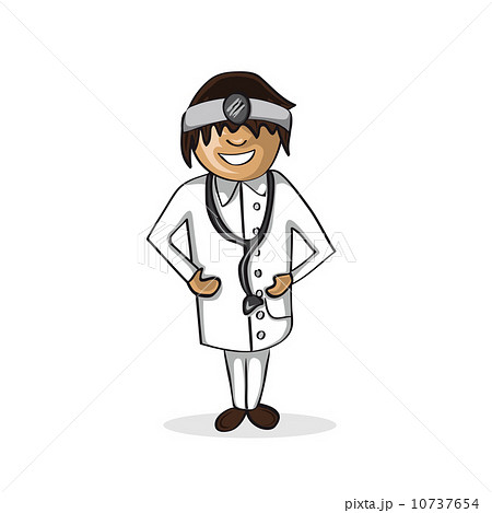 Professional doctor man cartoon figure. 10737654