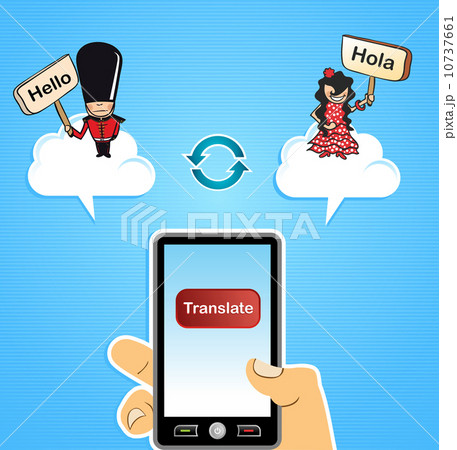Translation human hand mobile cartoon people software app. Translation human hand mobile cartoon people software app. 10737661