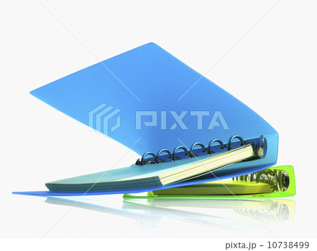 Studio shot of spiral notebooks Studio shot of spiral notebooks 10738499
