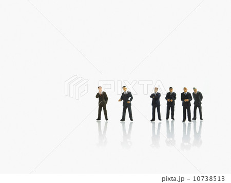 Studio shot of businessman figurines 10738513