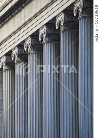 Concrete columns on building 10738619