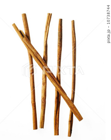 Studio shot of cinnamon sticks 10738744