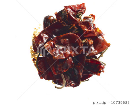Studio shot of Chili Peppers on white background 10739685
