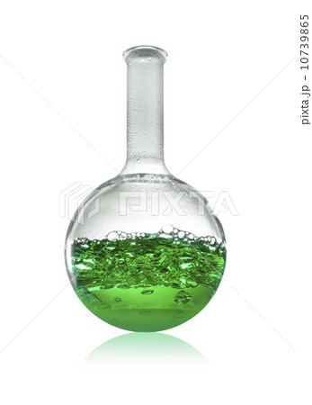 Green liquid in beaker 10739865
