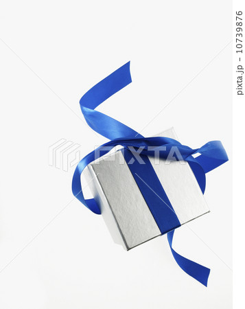 Gift and blue ribbon 10739876