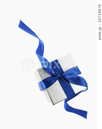 Gift and blue ribbon 10739878