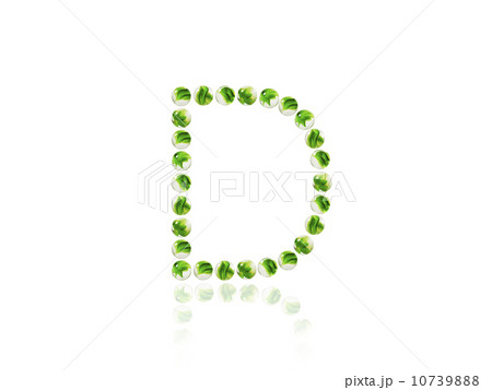 Studio shot of green marbles arranged in Exclamation Point 10739888