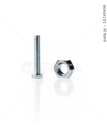 Studio shot of bolt and nut Studio shot of bolt and nut 10740496
