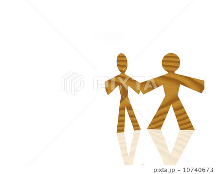 Studio shot of wood grain stick figures 10740673