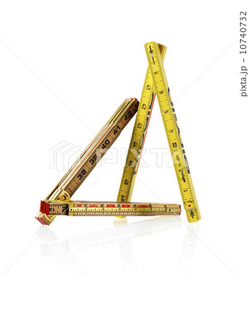 Studio shot of folding rulers 10740732