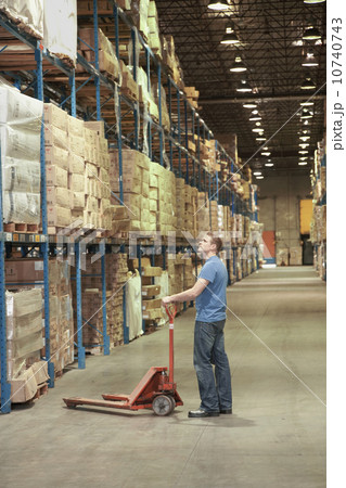 Man working in warehouse 10740743