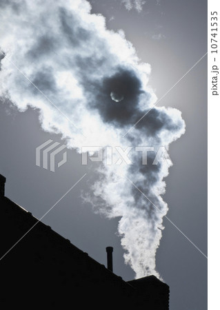 Smoke coming out of factory chimney Smoke coming out of factory chimney 10741535