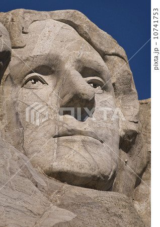 USA, South Dakota, Thomas Jefferson on Mt Rushmore National Monument 10741753