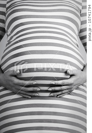 Studio shot of pregnant woman 10741794