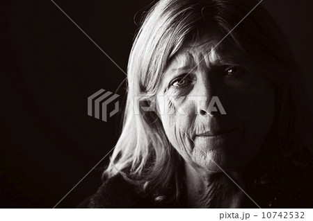 Studio portrait of sad woman Studio portrait of sad woman 10742532