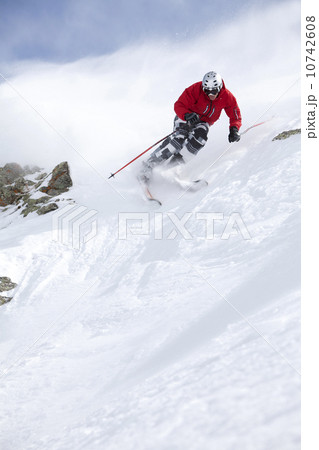 USA, Colorado, Telluride, Skier on fresh powder snow USA, Colorado, Telluride, Skier on fresh powder snow 10742608