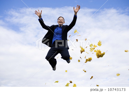 Businessman mid-air Businessman mid-air 10743173