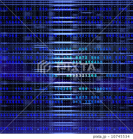 青いパルスのアート 10745534